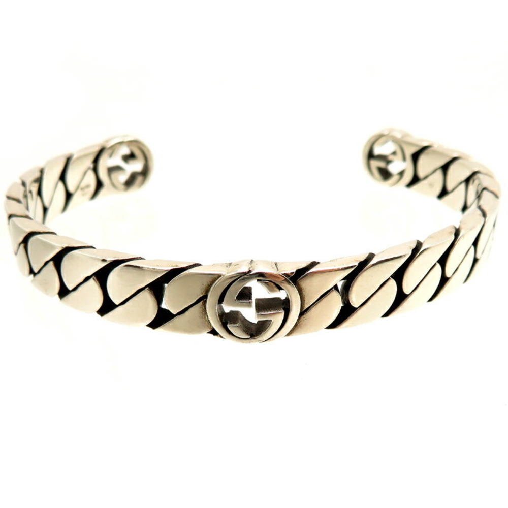 Gucci Interlocking Gg Bangle Silver - image 3